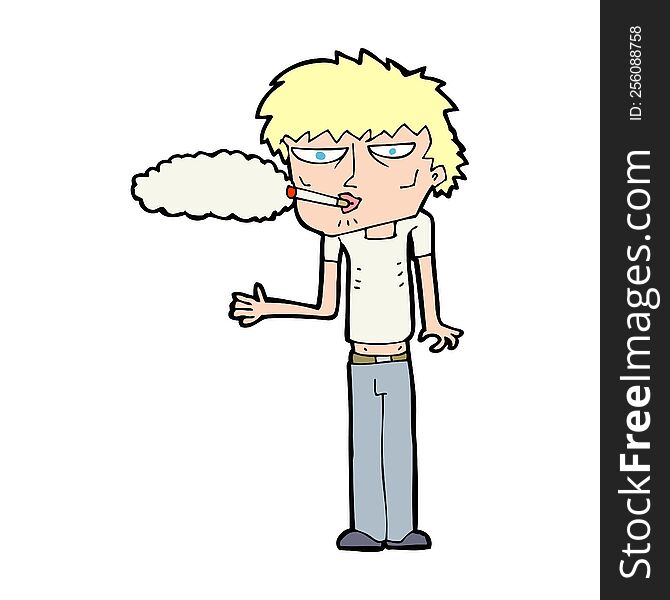 cartoon smoker