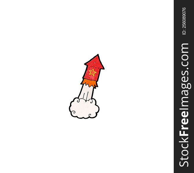 cartoon rocket