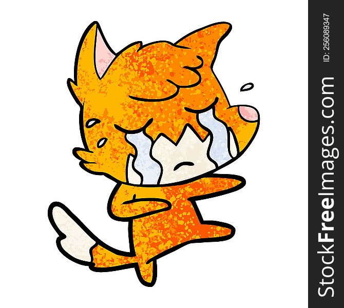 crying fox cartoon dancing. crying fox cartoon dancing