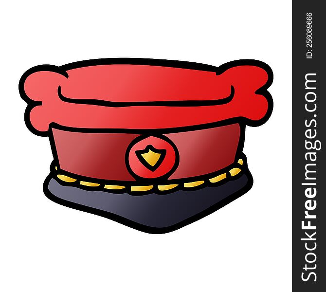 Cartoon Doodle Fire Chiefs Hat