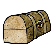 Free Cartoon Doodle Trunk Box Stock Image - 256095631