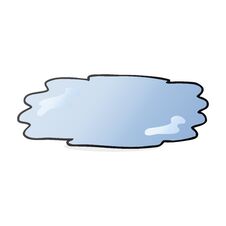 Cartoon Puddle Royalty Free Stock Image Cartoon Puddle Royalty Free Stock Image
