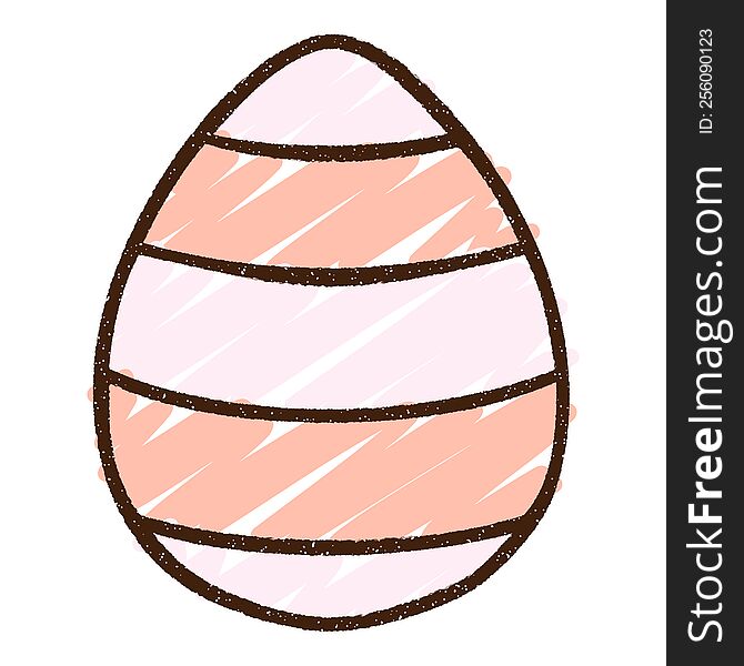 Easter Egg Chalk Drawing