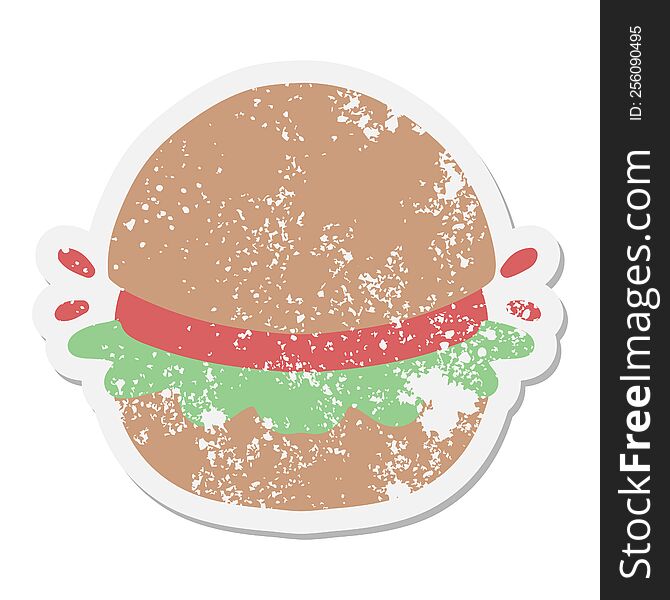 burger grunge sticker