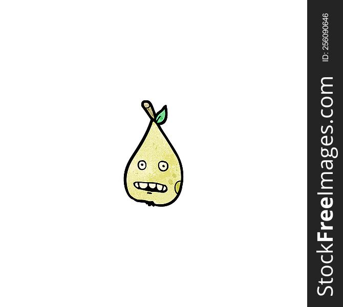 cartoon pear character