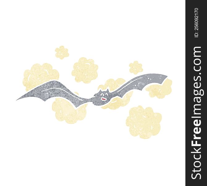 cartoon spooky bat