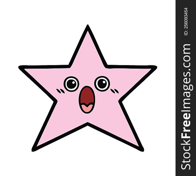 Cute Cartoon Star Fish