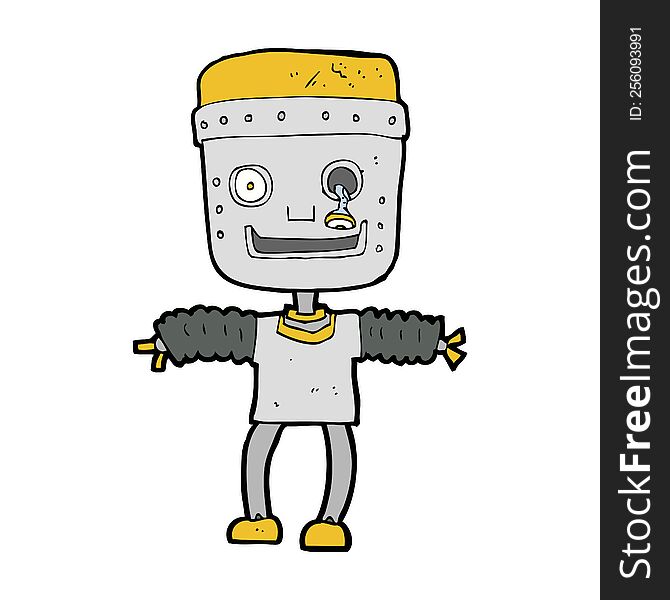 cartoon robot