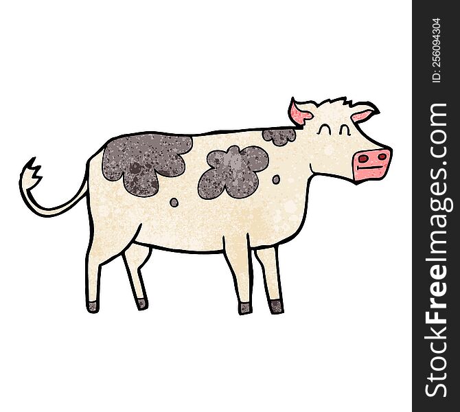 Textured Cartoon Cow