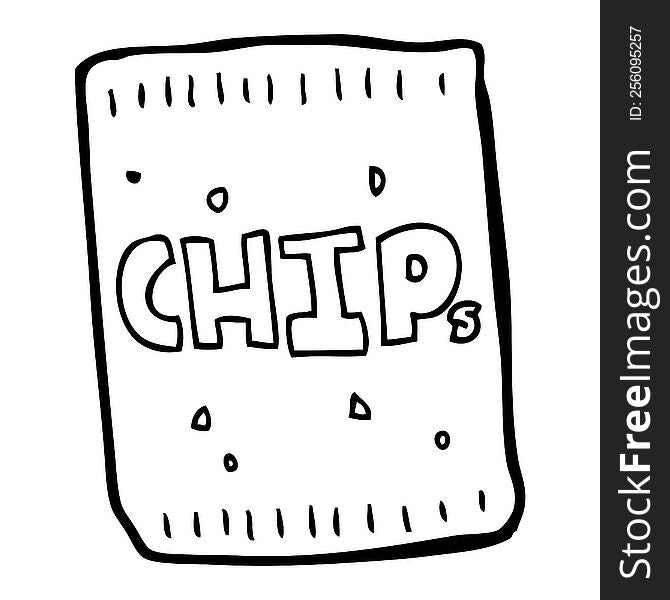 Cartoon Packet Of Chips