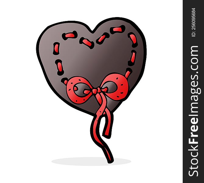 Stitched Heart Cartoon