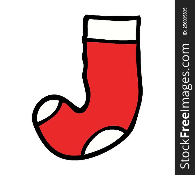 cartoon doodle old sock