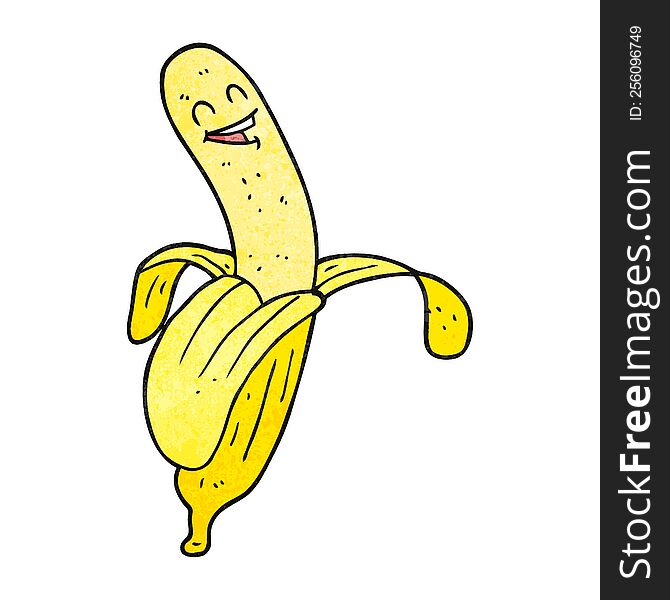 Textured Cartoon Banana