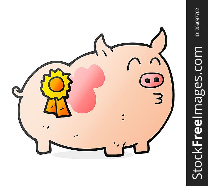 cartoon prize winning pig