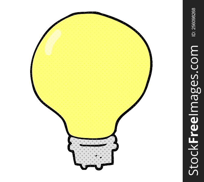 cartoon light bulb