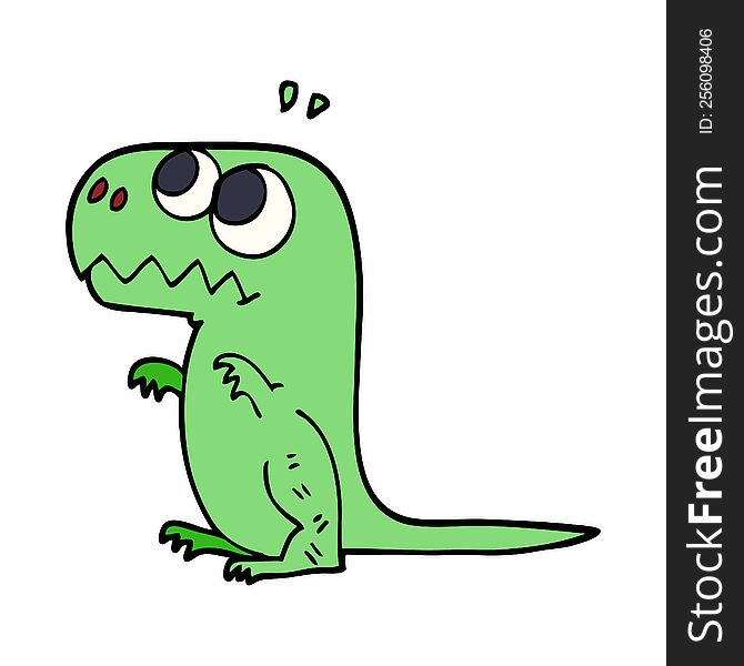 Cartoon Doodle Prehistoric Dinosaur