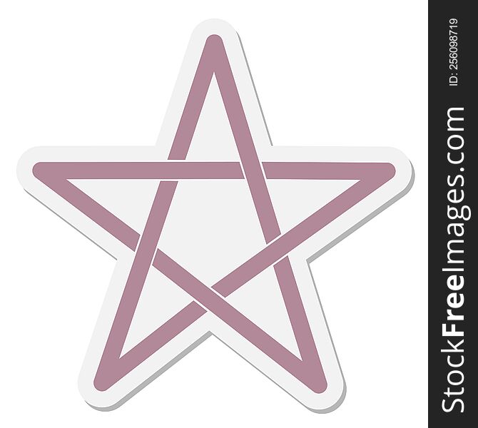 pentagram sticker