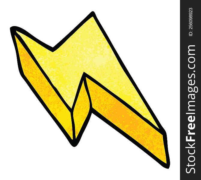 cartoon doodle decorative lightning bolt