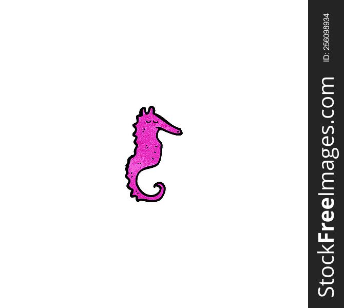 Cartoon Seahorse