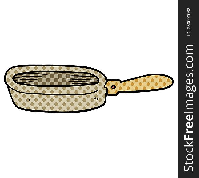 cartoon doodle of a frying pan
