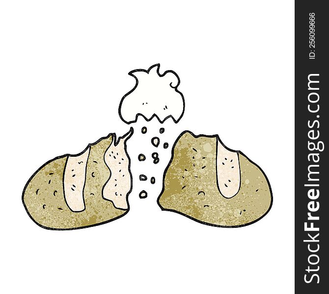 Textured Cartoon Loaf Of Bread