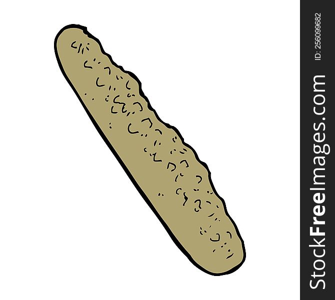 cartoon baguette