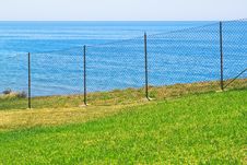Access Is Prohibited To The Sea Fence. Stock Image Access Is Prohibited To The Sea Fence. Stock Image