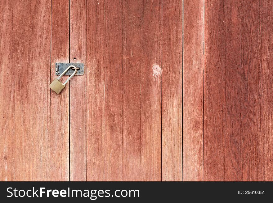 Old wooden door