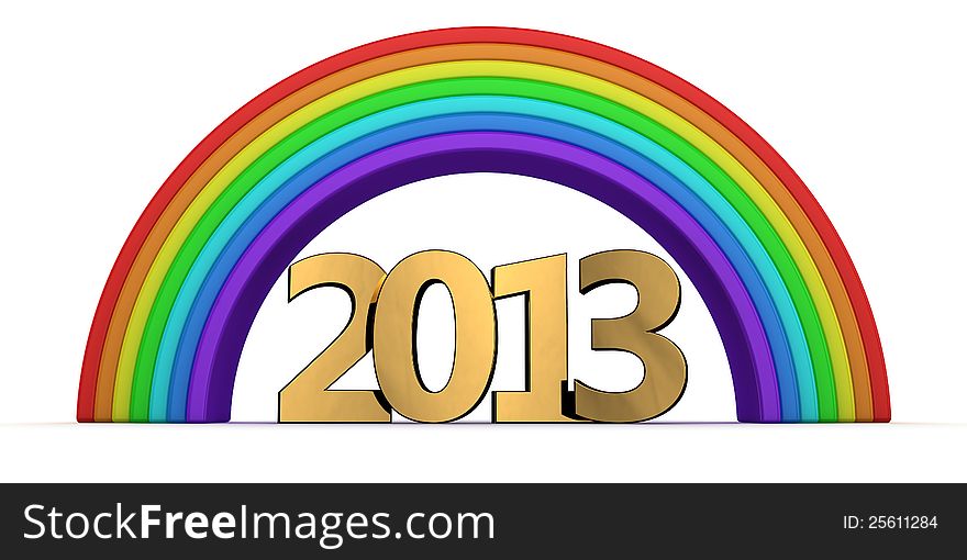 Golden 2013 under the rainbow. Golden 2013 under the rainbow