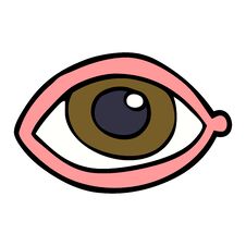 Cartoon Doodle Human Eye Stock Image Cartoon Doodle Human Eye Stock Image