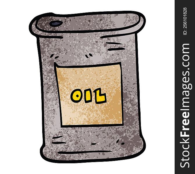 cartoon doodle motor oil