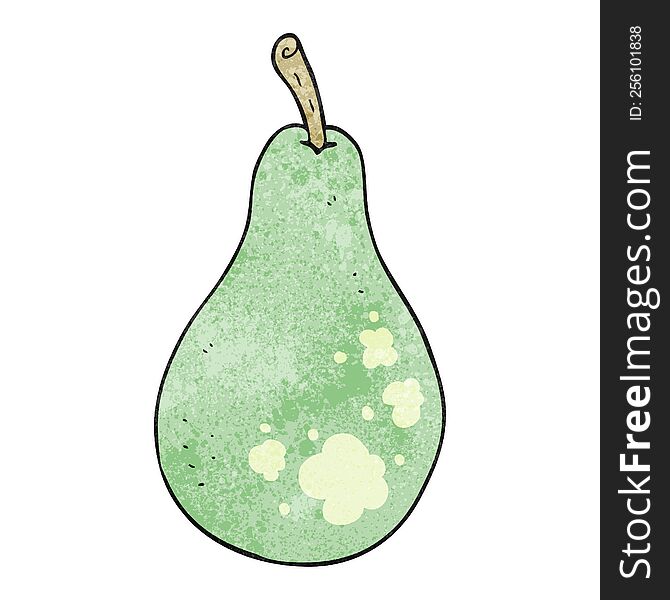 Textured Cartoon Pear
