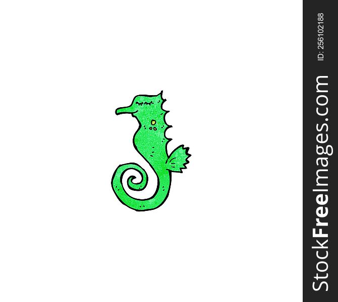 Cartoon Seahorse