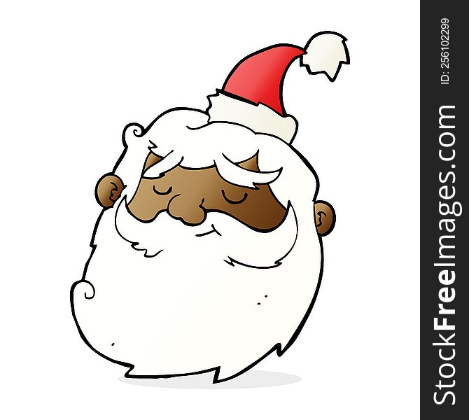 Cartoon Santa Claus Face