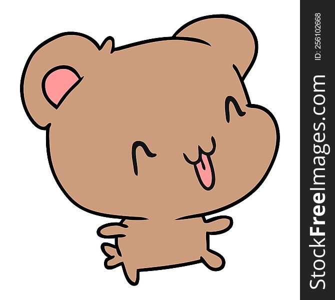 Cartoon Kawaii Cute Happy Hamster