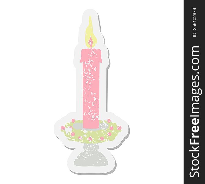 burning candle grunge sticker