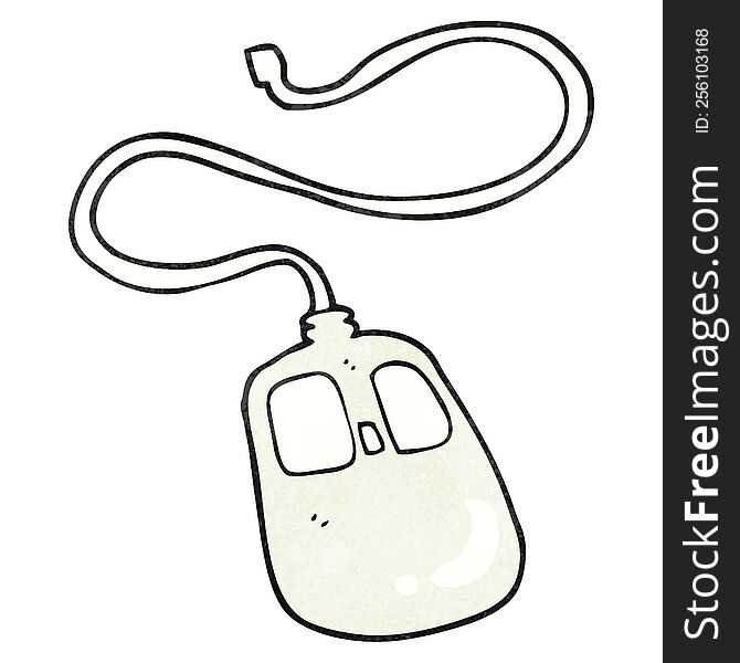 Textured Cartoon Computer Mouse