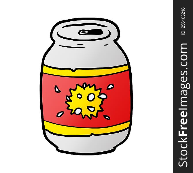 cartoon can of soda. cartoon can of soda