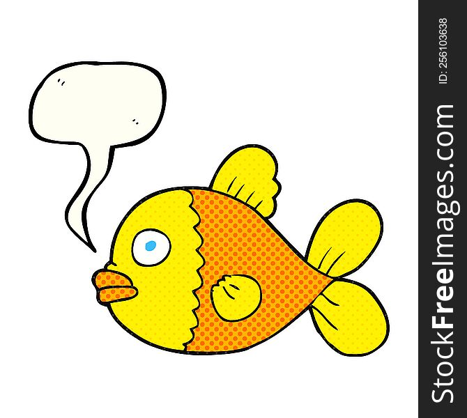 comic book speech bubble cartoon fish