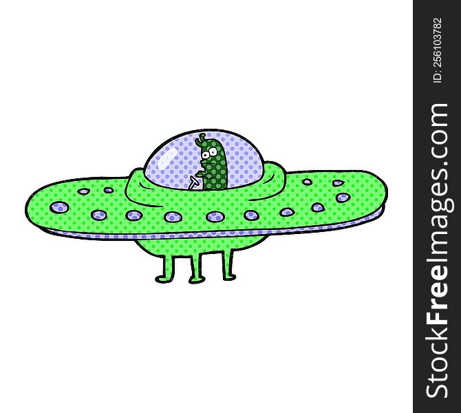 cartoon ufo