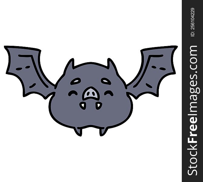 cartoon of a super cute halloween bat