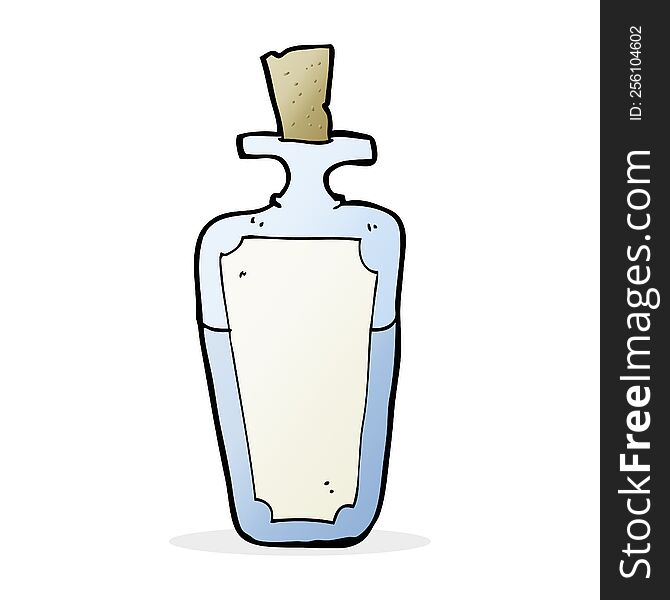 cartoon potion bottle
