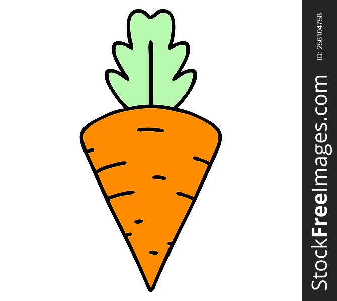 cartoon of a tasty looking carrot