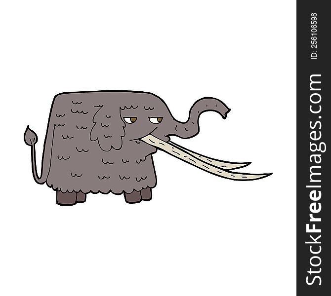 Cartoon Woolly Mammoth