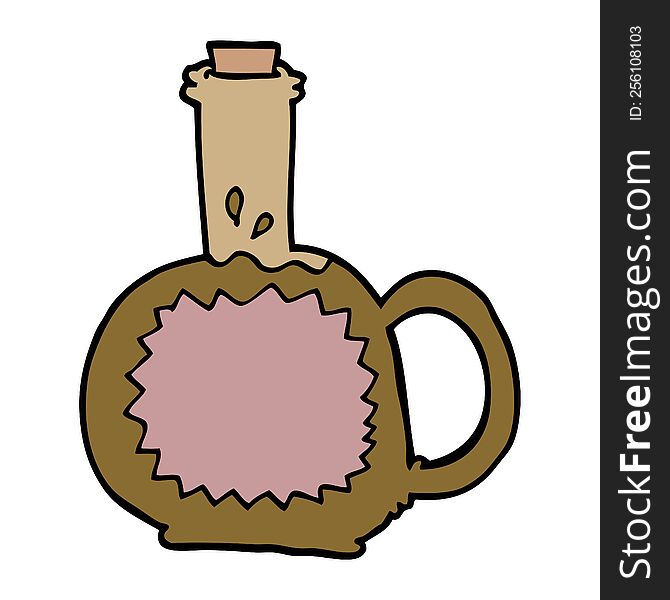 cartoon doodle maple syrup