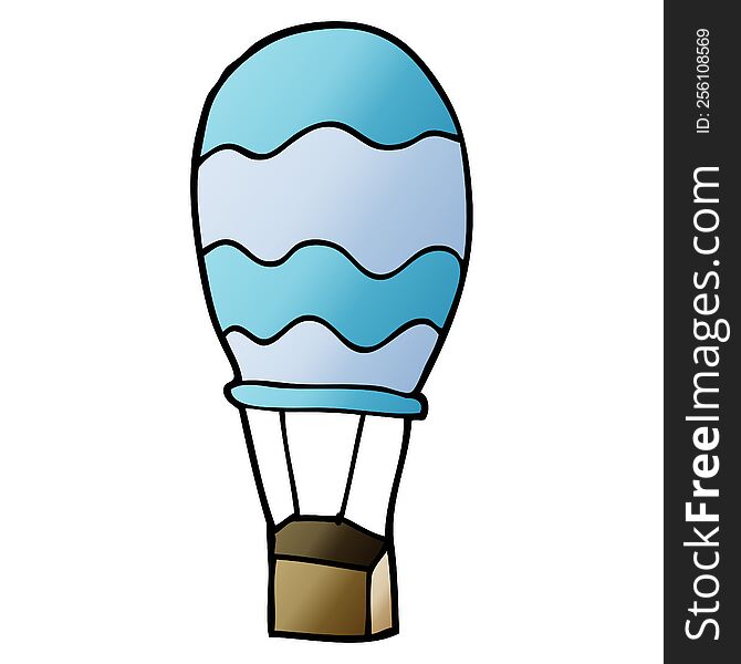 Cartoon Doodle Hot Air Balloon