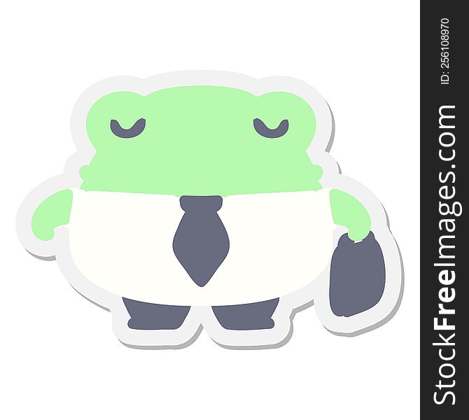 important business toad sticker