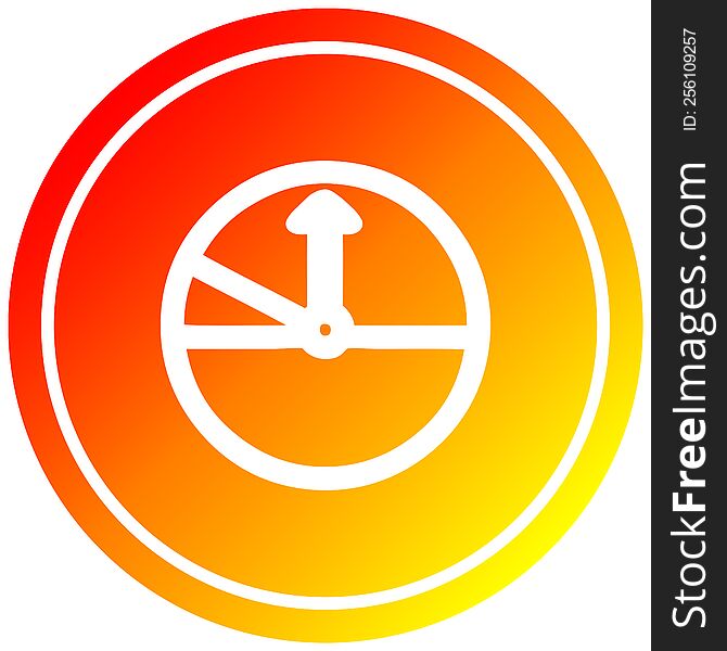 speedometer circular icon with warm gradient finish. speedometer circular icon with warm gradient finish