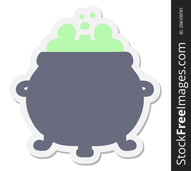 bubbling cauldron sticker