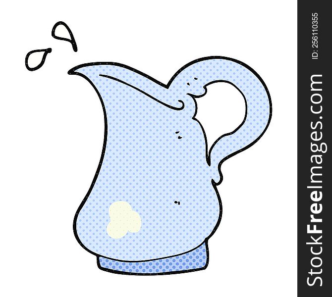 cartoon milk jug